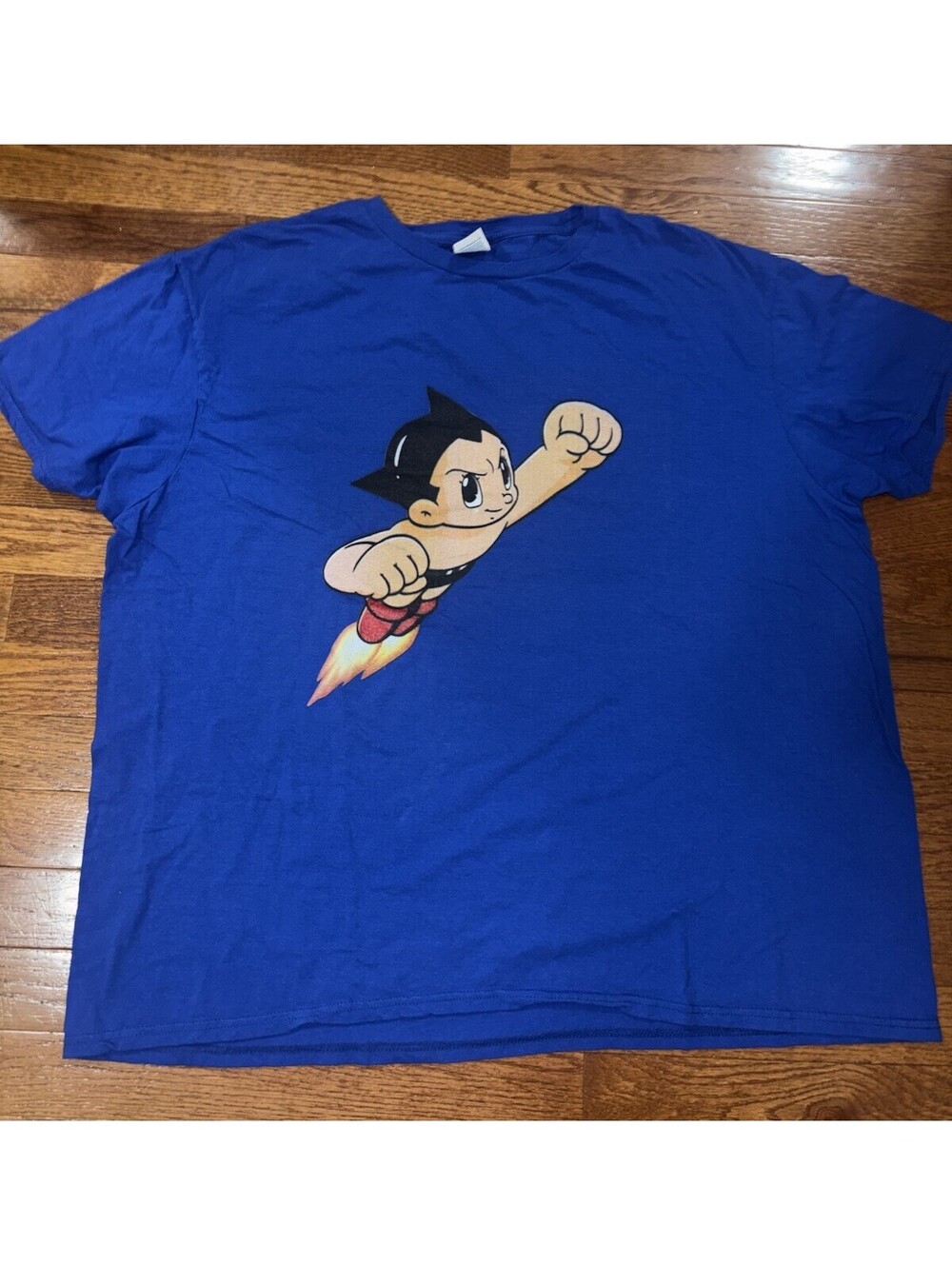 DELTA Vintage 90s USA Astro Boy Tee Shirt Blue 2XL!!!